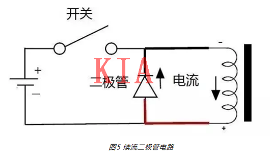 繼電器，二極管