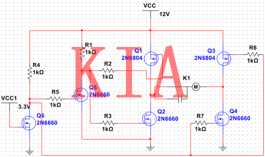 MOS管直流電機(jī)驅(qū)動電路設(shè)計解析-KIA MOS管
