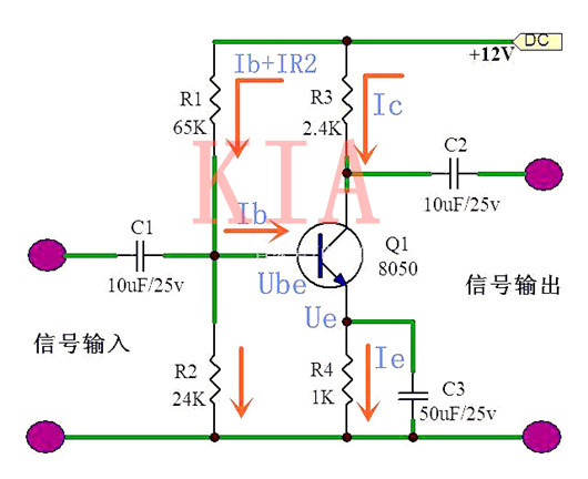 三極管放大電路干貨：偏置電路如何計(jì)算確定？-KIA MOS管